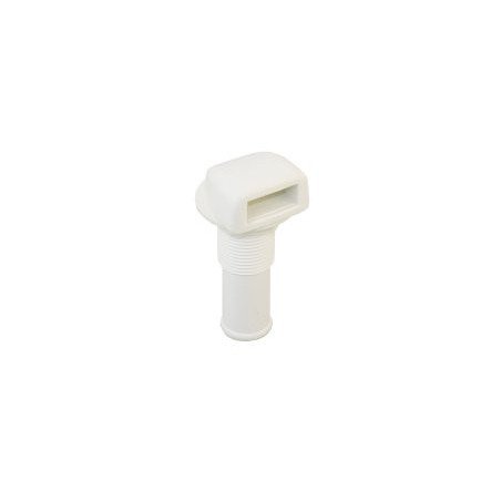 Tankentlüfter Nylon für Schlauch 16mm, 0° weiß