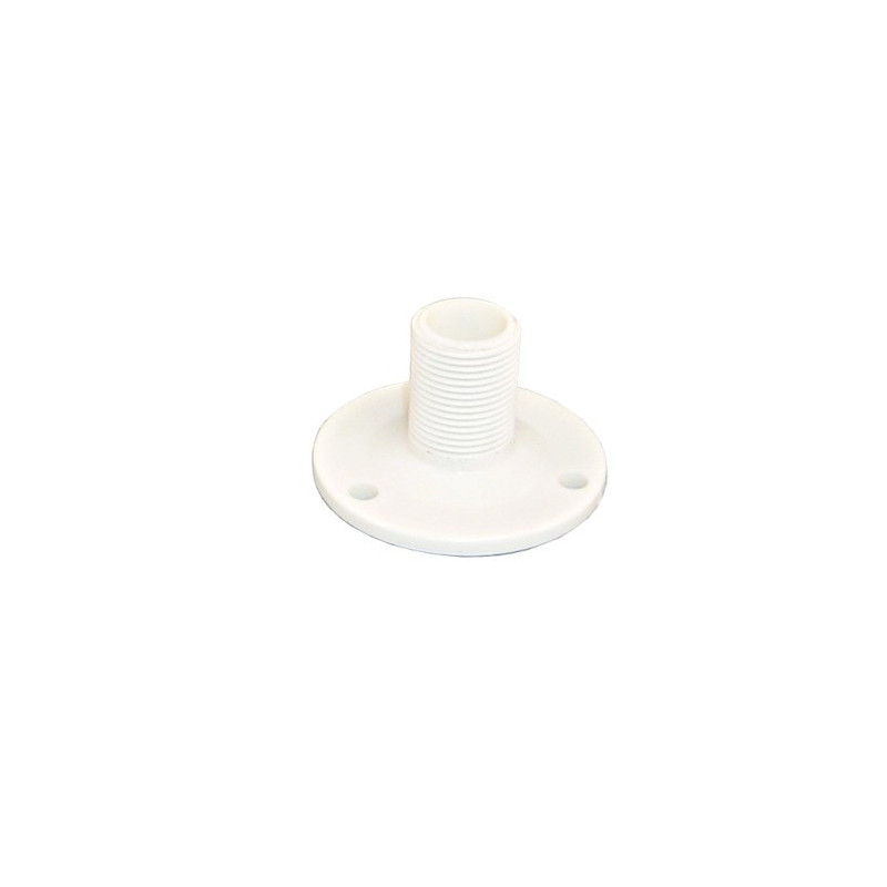 Antennenhalter mit Grundplatte, rund Nylon 70mm, 1'-14 UNS
