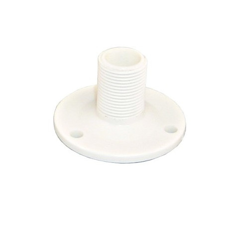 Antennenhalter mit Grundplatte, rund Nylon 70mm, 1'-14 UNS
