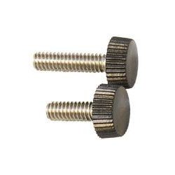 Rändelschraube A2/Nylon 1/4'x17mm schwarz 10St.