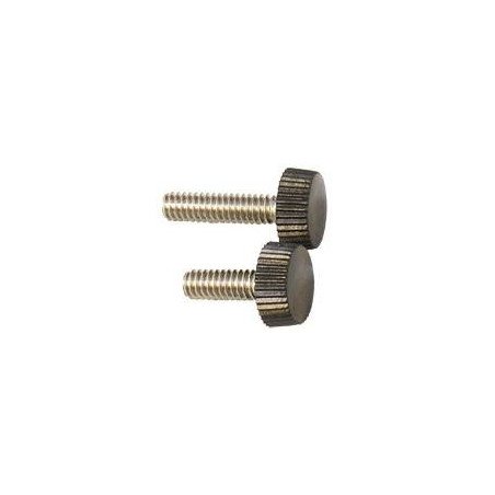 Rändelschraube A2/Nylon 1/4'x17mm schwarz 10St.