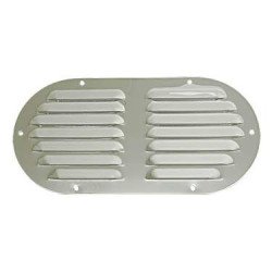 Kiemenblech, oval A2 233x116mm, 2x7 Schlitze