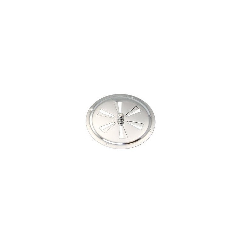 Lüfter-Rosette mit Knauf mittig A2 102mm