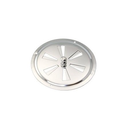 Lüfter-Rosette mit Knauf mittig A2 102mm