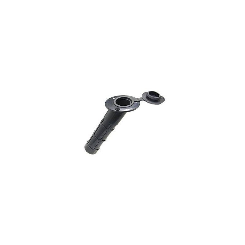 Angelrutenhalter für Einbau 60° ABS 250mm, mit Gummi-Kappe