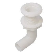 Borddurchbruch Acetal 3/4' weiß  90°-Winkel