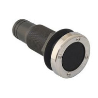 Borddurchbruch Acetal 1 1/2' Edelst.kappe+Ventil