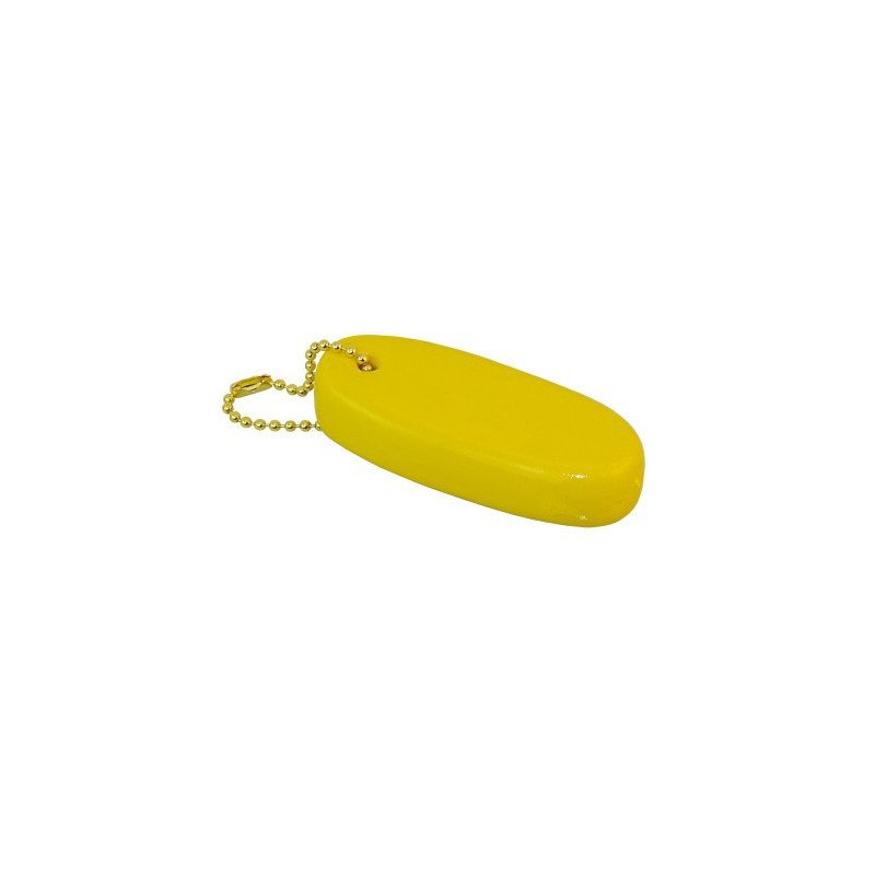 Schlüsselanhänger Schaumstoff oval 85x35x20mm, gelb 10St.