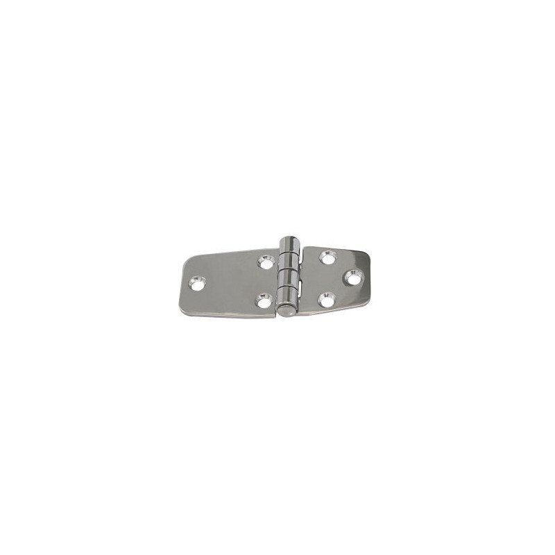 Scharnier, gestanzt, asym. A2 84x38,5x2,0mm