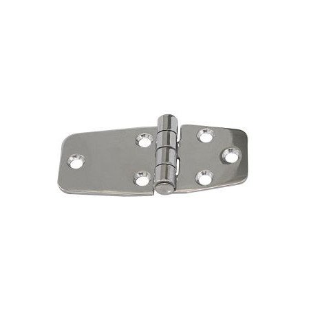 Scharnier, gestanzt, asym. A2 84x38,5x2,0mm