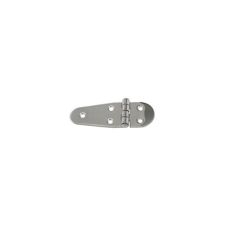 Scharnier, gestanzt, asym. A2 103x38,5x2,0mm