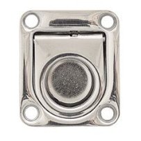 Bodenheber-Einlassgriff, leicht, mit Feder A2 66x55mm