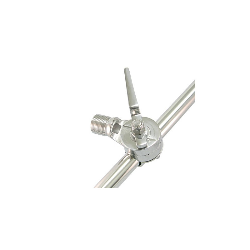 Antennenkipphalter für Reling A4 für Rohr 22/25mm, 1'-14 UNS