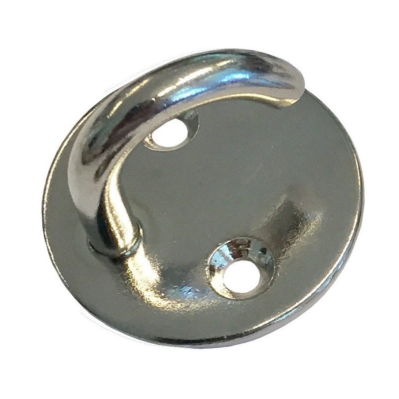Hakenplatte, rund A4 33mm, Haken 5mm 10St.