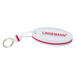 LINDEMANN Schlüsselanhänger Schaumstoff oval weiß