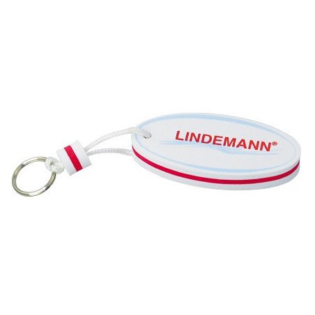 LINDEMANN Schlüsselanhänger Schaumstoff oval weiß