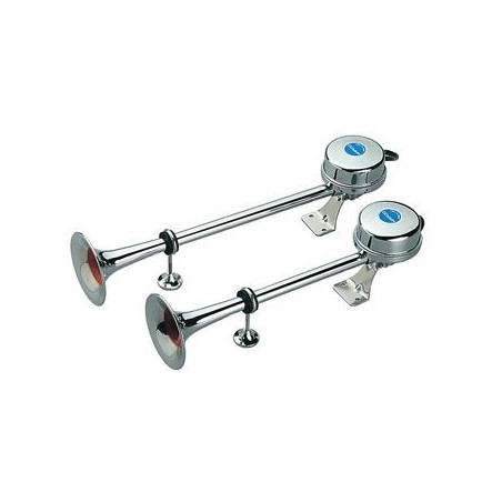 MARCO Doppelhorn Edelstahl 12V 470mm 118dB