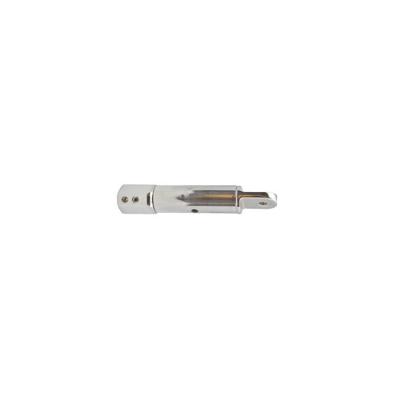 Rohrendkappe spannbar A4 für Rohr 25mm, Auge 6,6mm