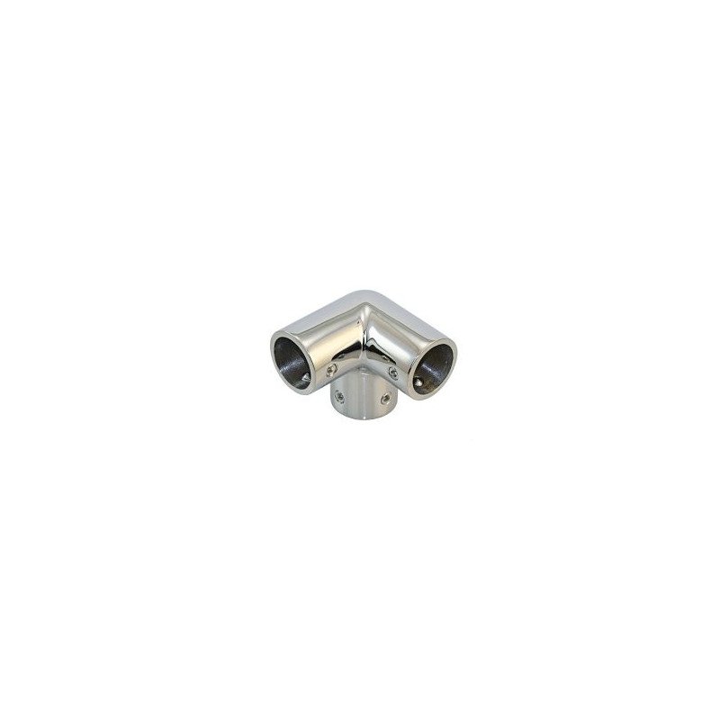 3-Wege Relingeckverbinder A4 für Rohr 22mm
