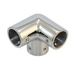 3-Wege Relingeckverbinder A4 für Rohr 25mm