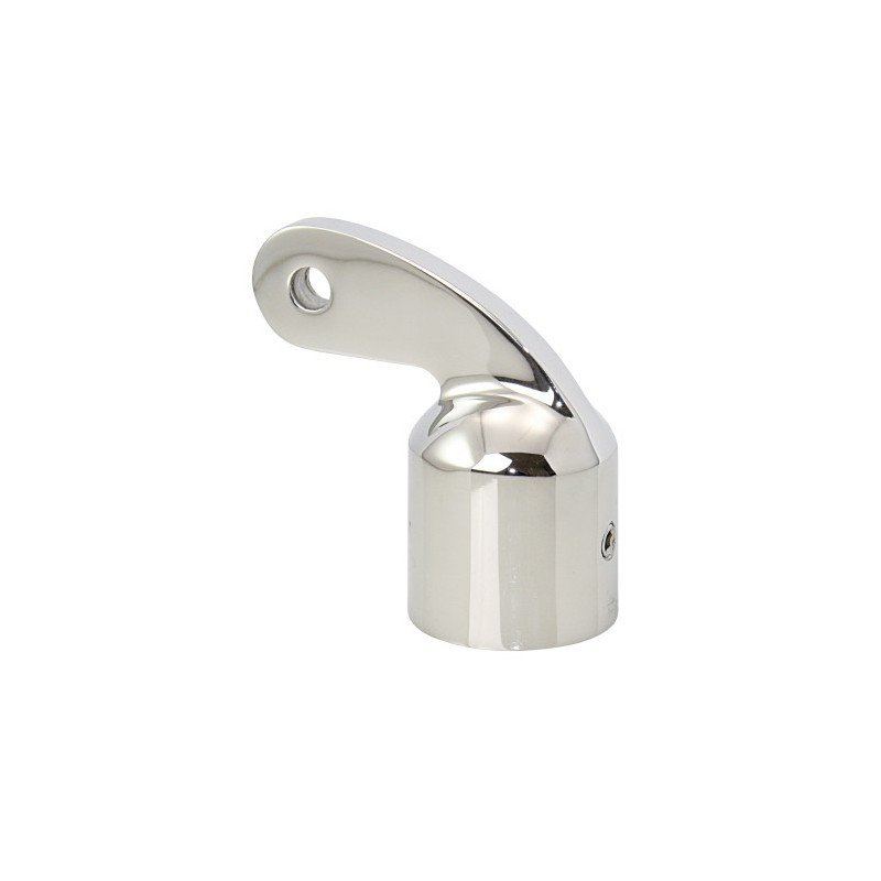 Rohrendkappe 90° gebogen A4 für Rohr 25mm, Auge 6,6mm