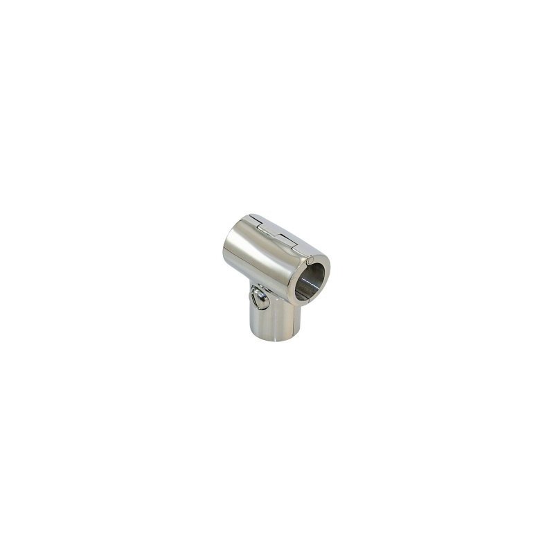 Reling T-Stück 90°, aufklappbar A4 für Rohr 22mm