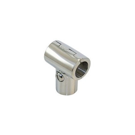 Reling T-Stück 90°, aufklappbar A4 für Rohr 22mm