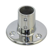 Relingfuß 90°, rund A4 für Rohr 25mm