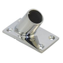 Relingfuß 60°, rechteckig A4 für Rohr 25mm