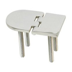 Scharnier mit Gewinde A4 70x40x3,5mm, M6x45mm