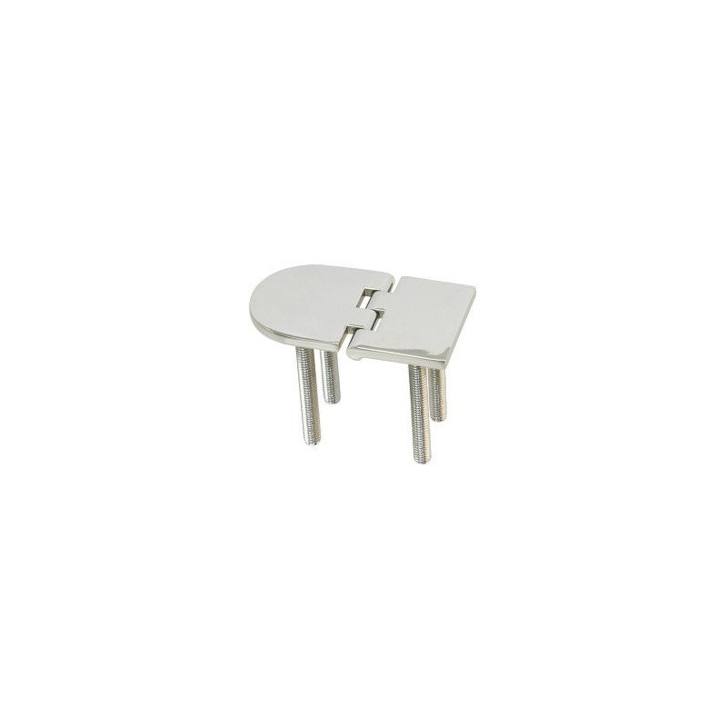 Scharnier mit Gewinde A4 70x40x3,5mm, M6x45mm