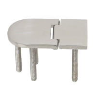 Scharnier mit Gewinde A4 76x40x4,0mm, M6x45mm