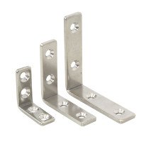 Winkelverbinder, poliert A2 61x15mm