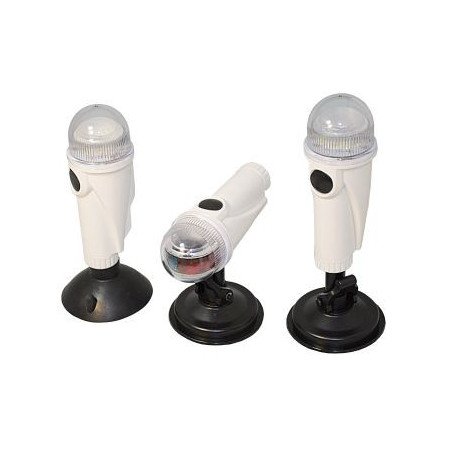 LED Nav-Licht Signal weiß Super-Saugfuß  38cm hoch