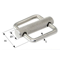 Gurtschnalle mit bewegl. Steg A4 für Gurt 25mm 10St.