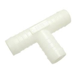 Schlauchverbinder T-Stück POM 25mm weiß 5St.