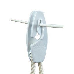 FASTFENDER Fenderhaken Sail PA für Seil 6-10mm, Draht 8mm weiß 2St.