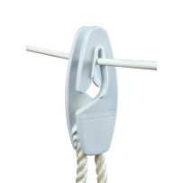 FASTFENDER Fenderhaken Sail PA für Seil 6-10mm, Draht 8mm weiß 2St.