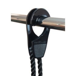 FASTFENDER Fenderhaken 25 PA für Seil 6-10mm, Rohr 25mm schwarz 2St.