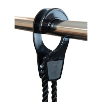 FASTFENDER Fenderhaken 32 PA für Seil 6-10mm, Rohr 32mm schwarz 2St.