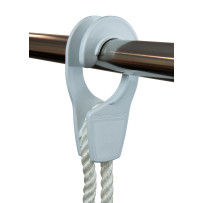 FASTFENDER Fenderhaken 32 PA für Seil 6-10mm, Rohr 32mm weiß 2St.