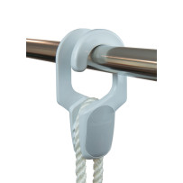 FASTFENDER Fenderhaken 40 PA für Seil 6-10mm, Rohr 40mm weiß 2St.