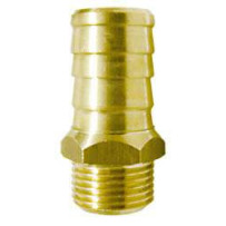 Schlauchtülle mit Außengew. und Flansch Ms 1-1/4' für Schlauch 32mm