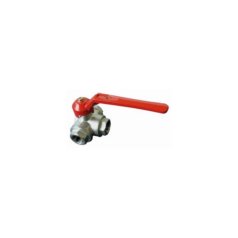 Kugelhahn, 3-Wege MsNi Gewinde 1-1/2' Kugelhahn, 3-Wege MsNi Gewinde 1-1/2'