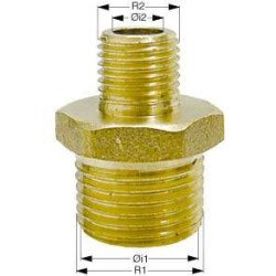 Reduzierstück mit Außengew. Ms 1-1/4' - 1'