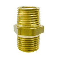 Doppelnippel mit Außengew. Ms 1-1/2'