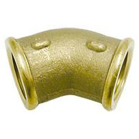 Winkelstück mit Innengew. 45° Ms 1/2'