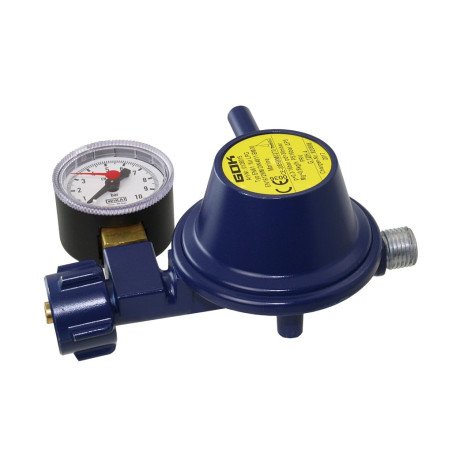 Gasdruckminderer mit Manometer 30mbar, 0,8kg/h
