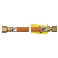 Gas-Schlauchleitung mit beids. Rohrverschr. RVS8 0,4m