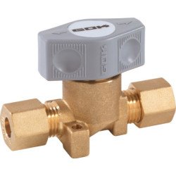 Gas-Schnellverschlussventil DSV Ms/PA 16bar, beids. Rohrverschr. RVS8